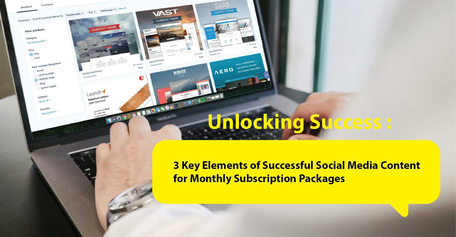 Unlocking Success: 3 Key Elements of Successful Social Media Content for Monthly Subscription Packages